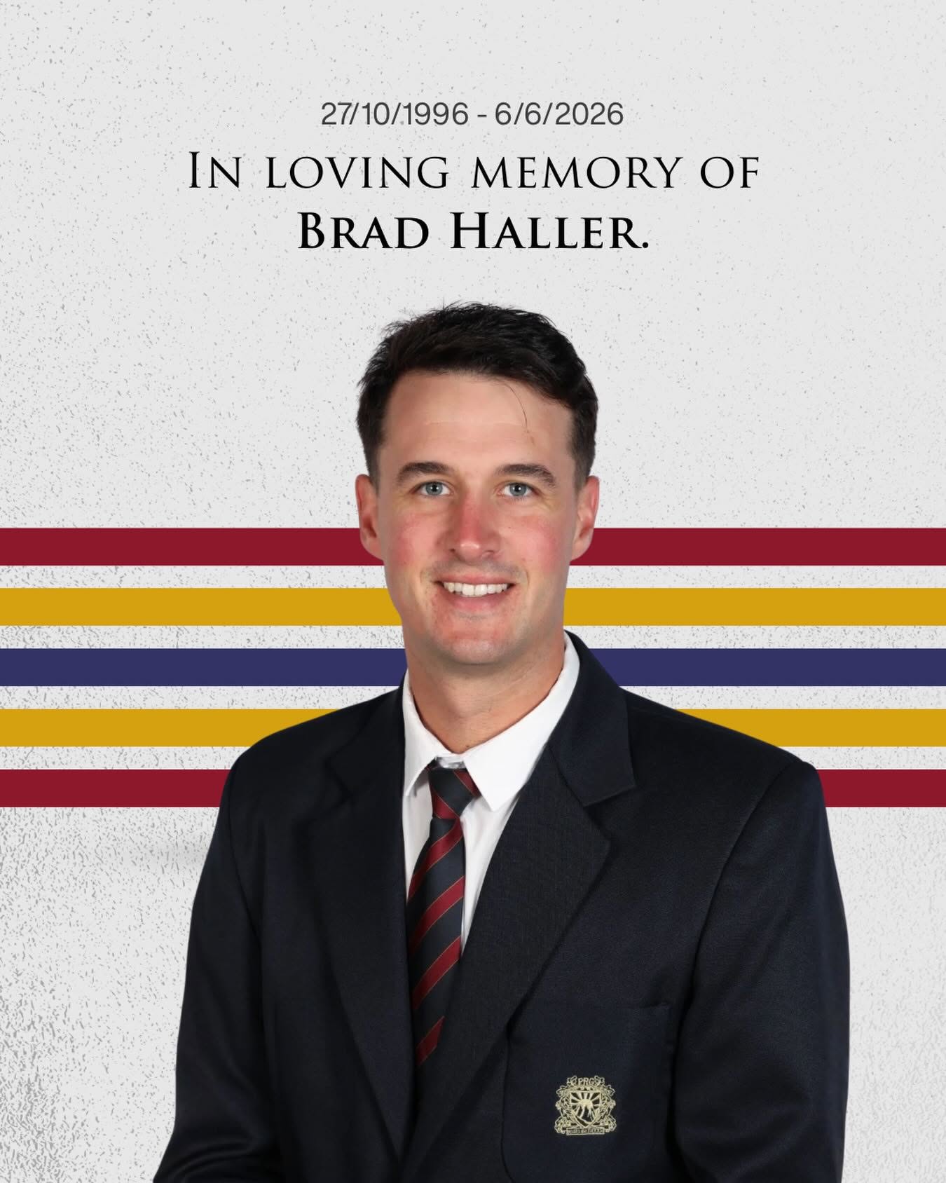 Brad Haller Accident Stellenbosch, SA Death, Obituary